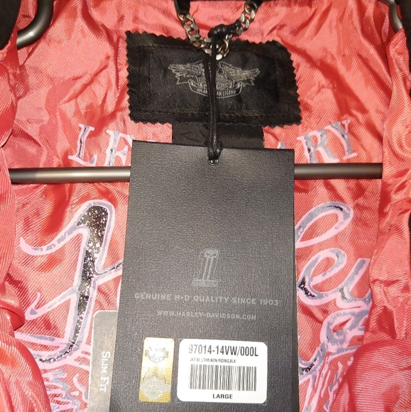 New w/ tags Harley Davidson Lambskin Jacket. - Picture 2 of 13
